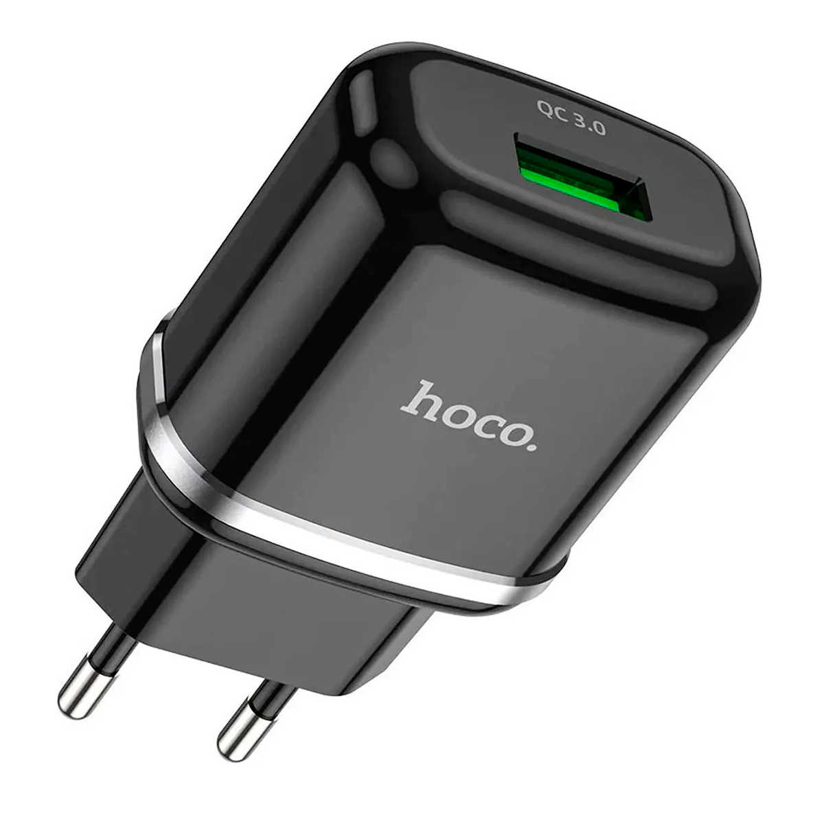 Cargador Carga Rapida Hoco C12Q 18w QC3.0 Negro