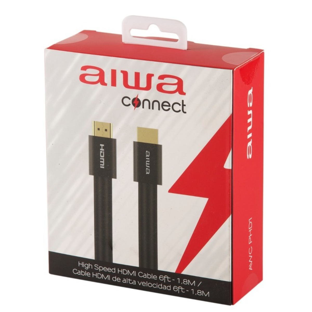 Cable Hdmi Aiwa Alta Velocidad 1.8 Metros Aw-phd1 Negro