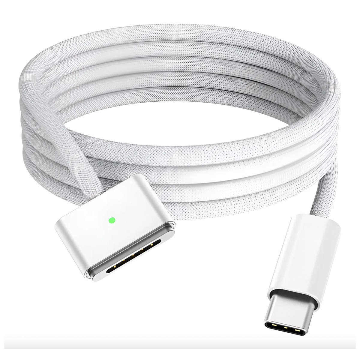Cable Reforzado Trenzado Tipo C a Magsafe 3 140w Blanco