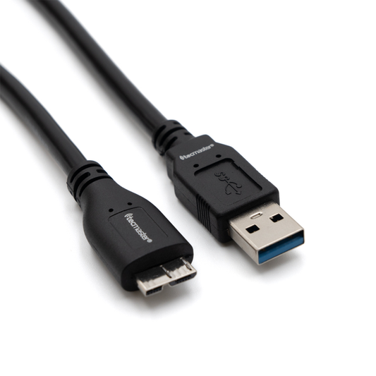 Cable Usb 3.0 A Micro B Disco Duro Externo Tecmaster Negro