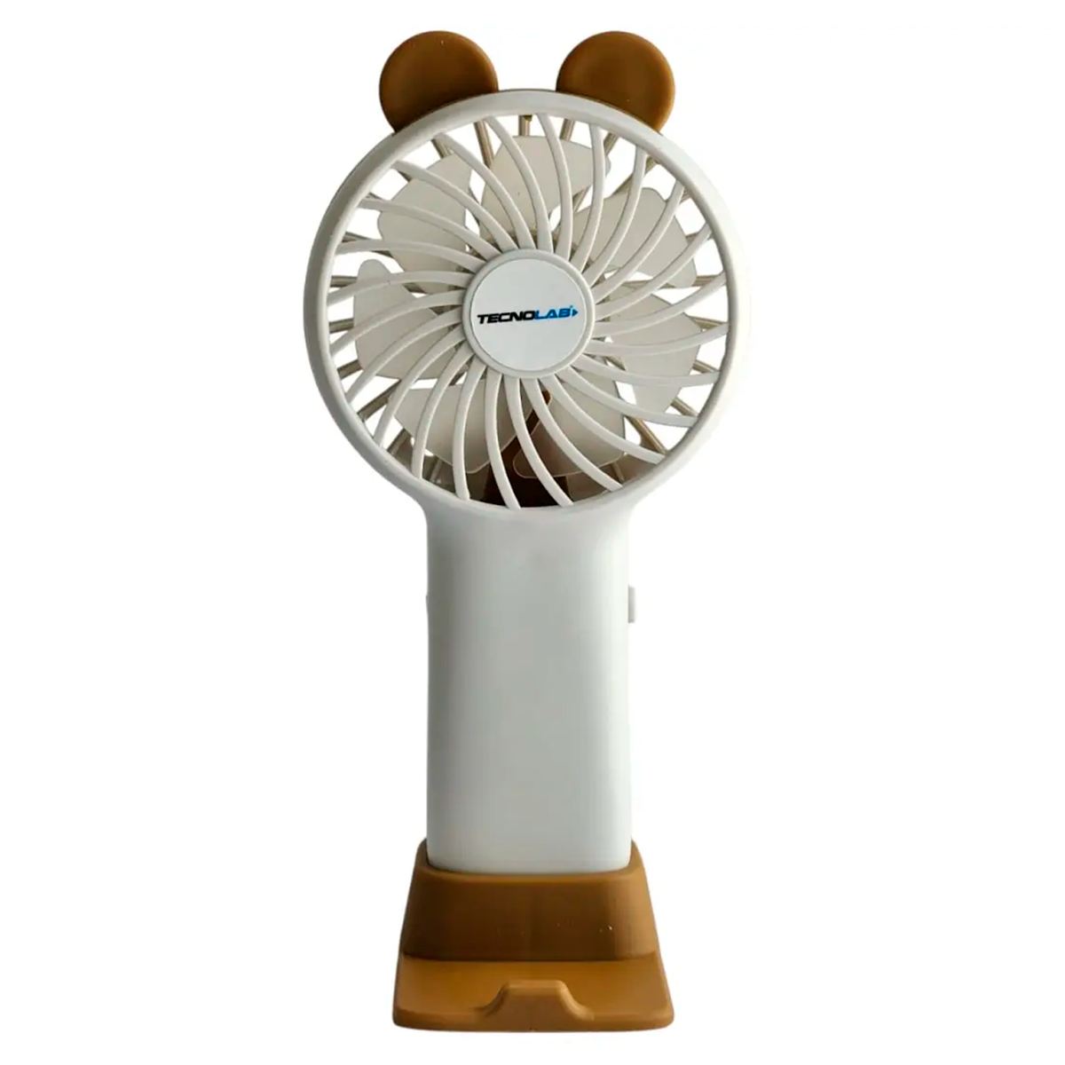 Mini Ventilador De Mano Tecnolab Portatil TL672 Cafe