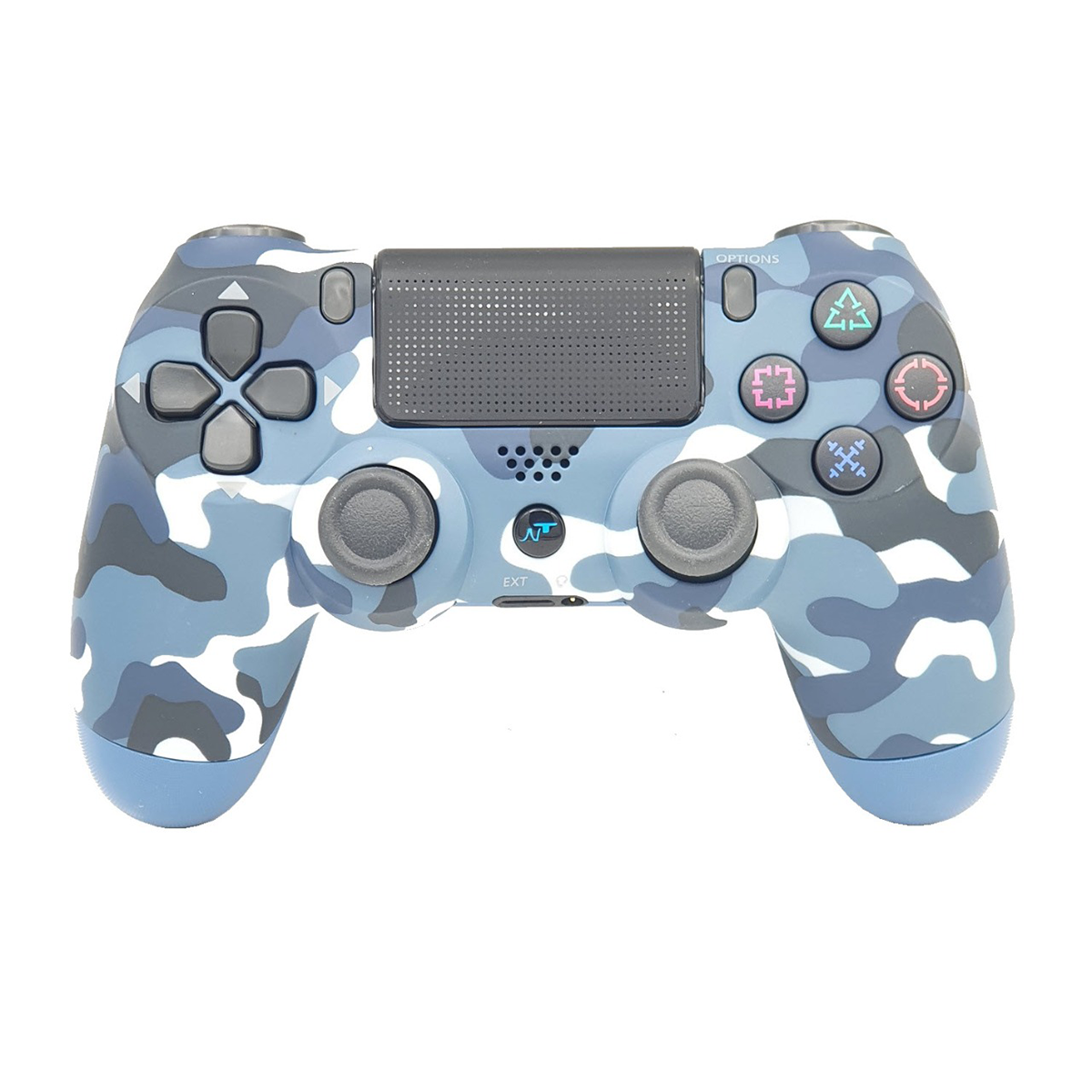 Control Joystick Dualshock PS4 Inalambrico Njoytech Camu Azul