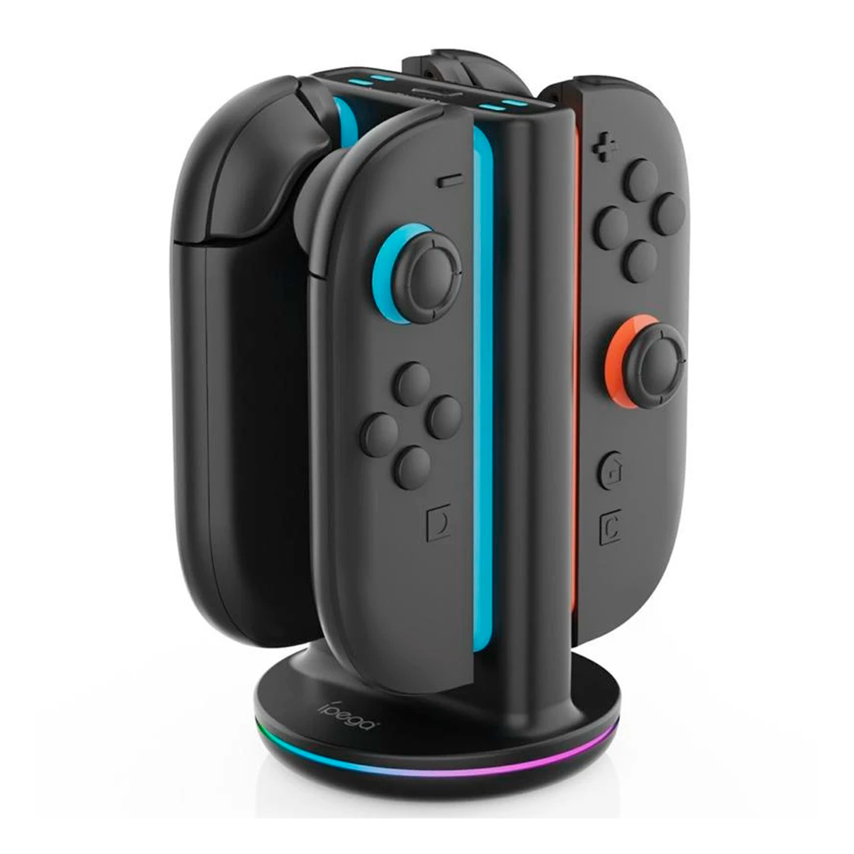 Soporte Dock de Carga Rgb Ipega Pg-sw2051 Para Controles Ns 2 Negro