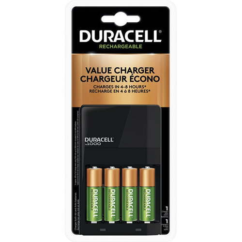 Pack 4 Pilas Duracell Recargables AA 2500 Mah + Cargador