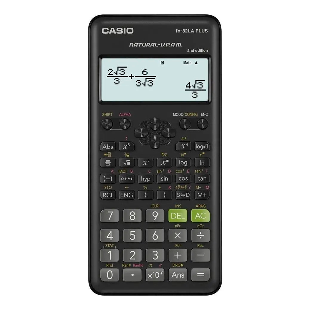 Calculadora Científica Casio Fx-82es Plus-2 252 Funciones Negro