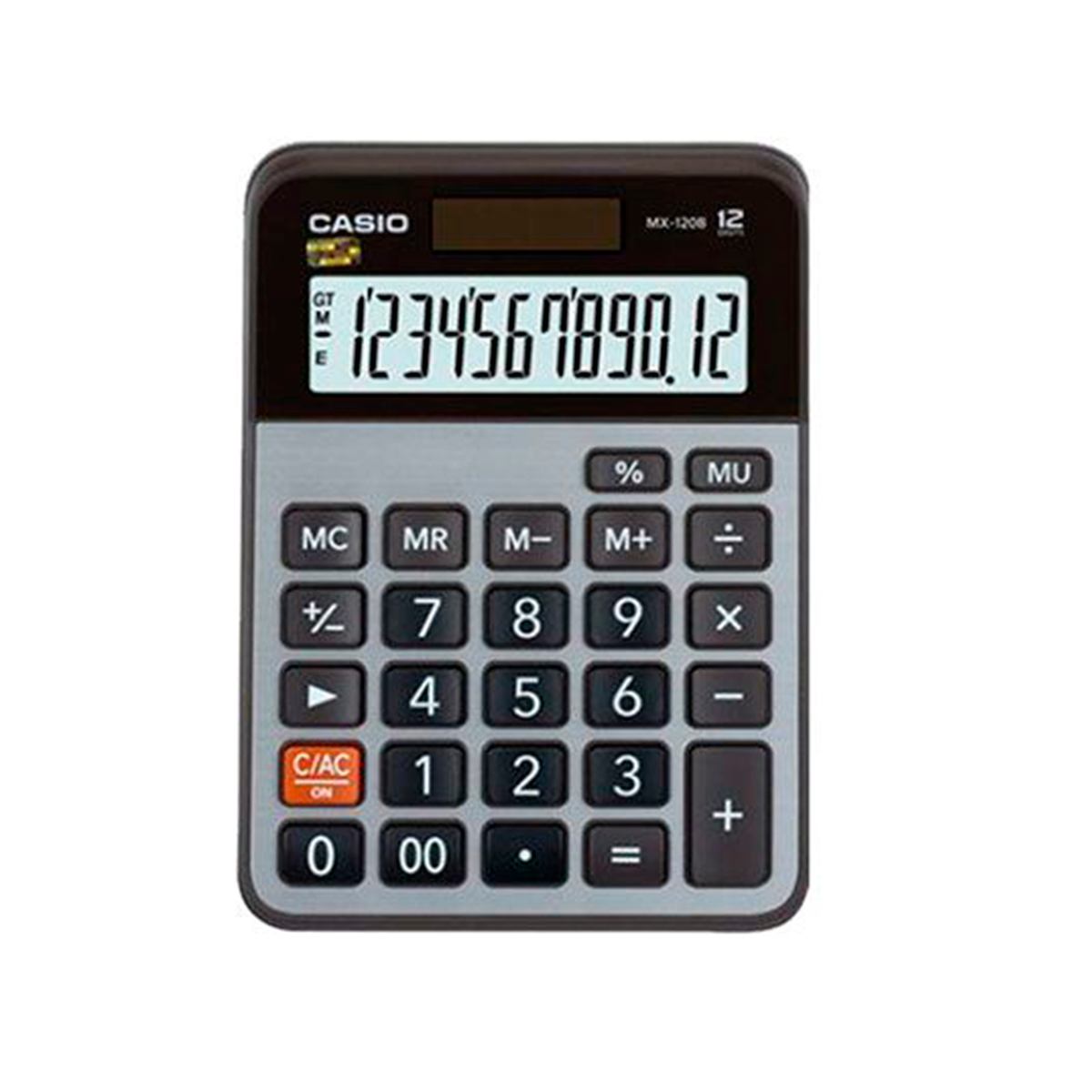 Calculadora Escritorio Casio Mx 120b W Dc Gris