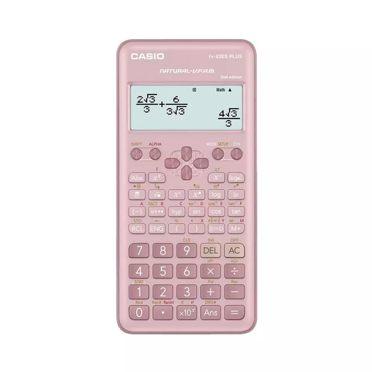 Calculadora Científica Casio Fx-82la Plus-2 252 Funciones Rosa
