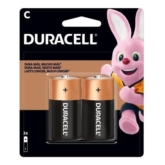 Pilas Alcalinas Duracell C 2 Unidades