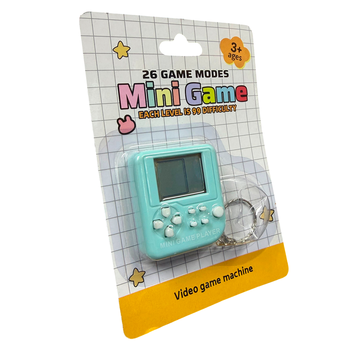 Llavero Gamer MiniGame 26 Juegos Retro Colores
