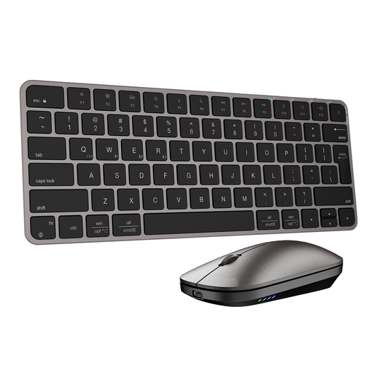 Kit Teclado + Mouse Inalámbrico Meetion iKey C230 Dual 2.4G + Bluetooth Negro