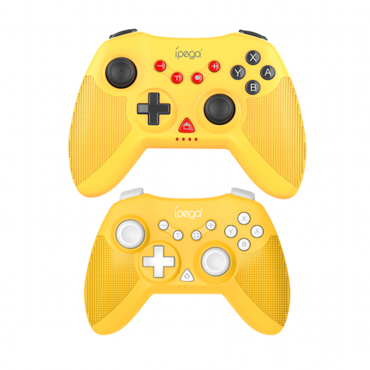 Pack 2 Controles Joystick Bluetooth Ipega Pg-sw019 Pc Ps3 Switch Amarillo