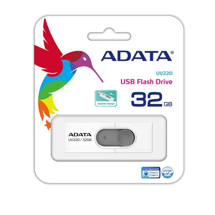 Pendrive Adata 32 GB UV220 Usb 2.0 Blanco – imagen 2