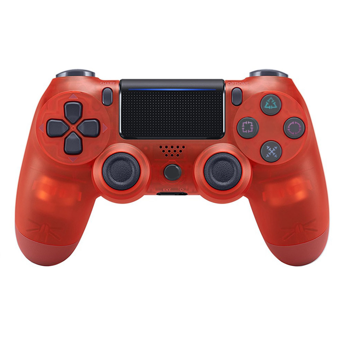 Control Joystick Inalámbrico Ps4 Doubleshock Cristal Rojo
