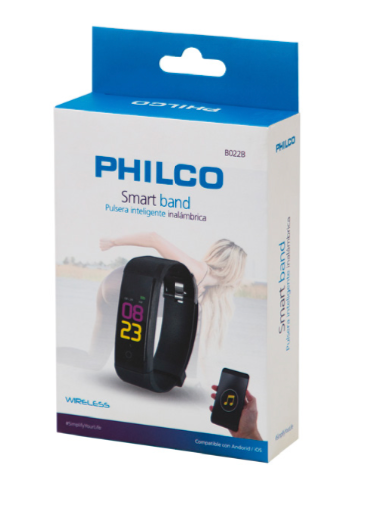 Smartband Bluetooth Color S022B Philco Negro – imagen 2