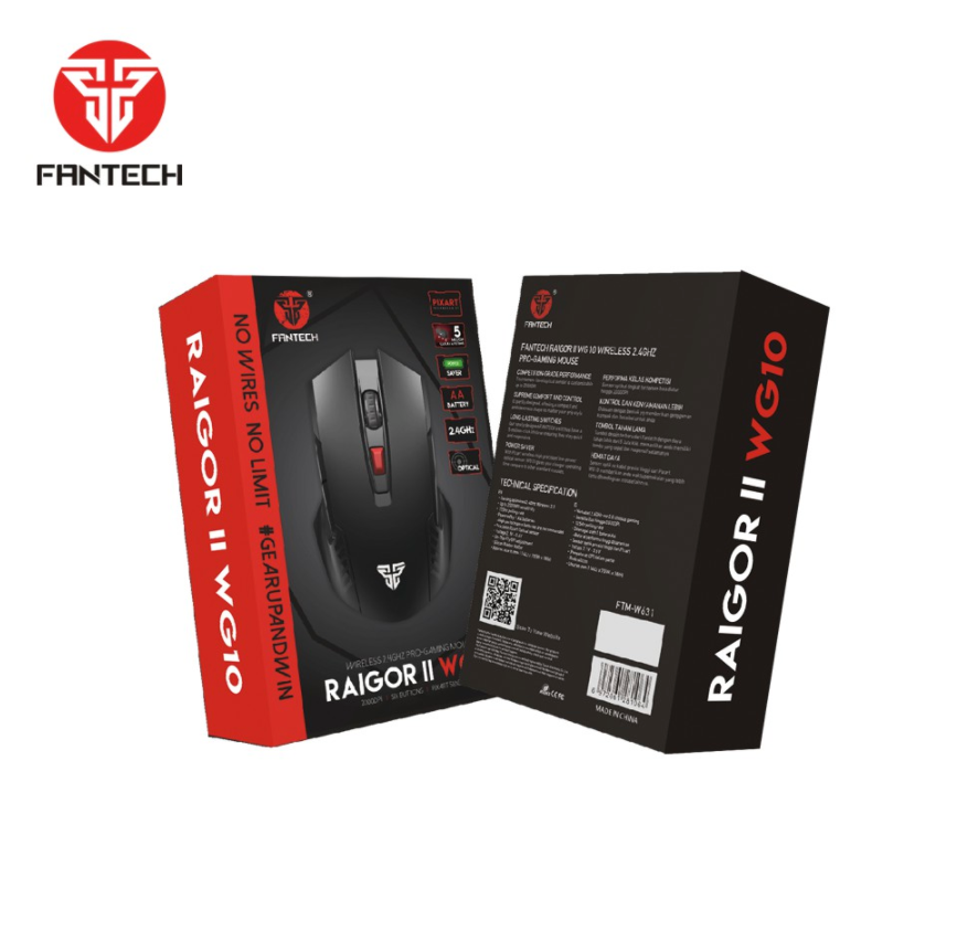 Mouse Gamer Fantech Inalambrico Raigor II Wg10 Negro – imagen 3