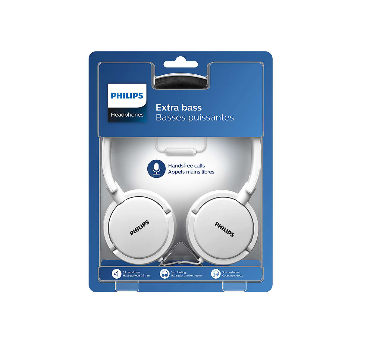 Audifonos Philips Shl5005 Manos Libres Extra Bass Blanco – imagen 3
