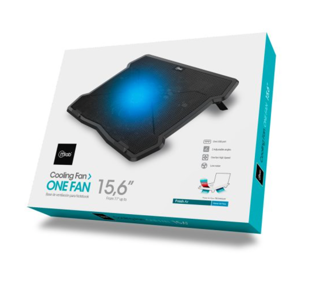 Ventilador Notebook Microlab One Fan 12.5 Negro – imagen 3