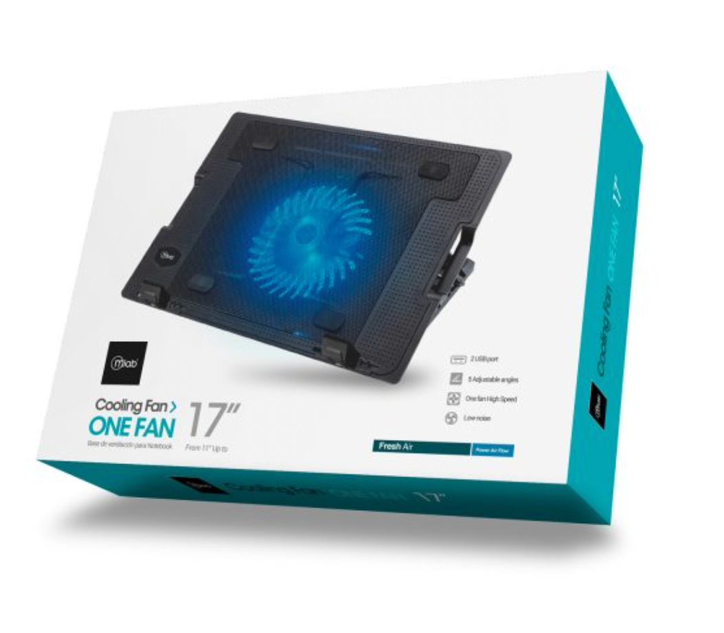 Ventilador Notebook Microlab One Fan 17 Negro – imagen 3