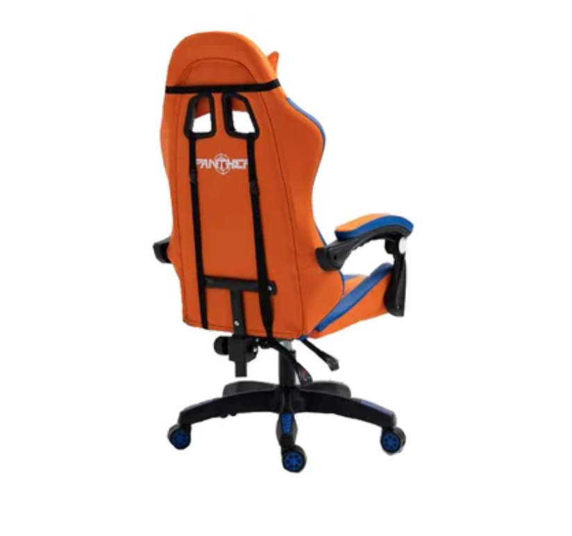 Silla Gamer Panther Dragon Ball Z Reclinable 105º Azul Naranjo – imagen 2