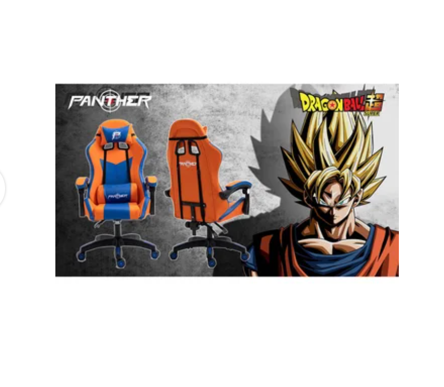 Silla Gamer Panther Dragon Ball Z Reclinable 105º Azul Naranjo – imagen 3