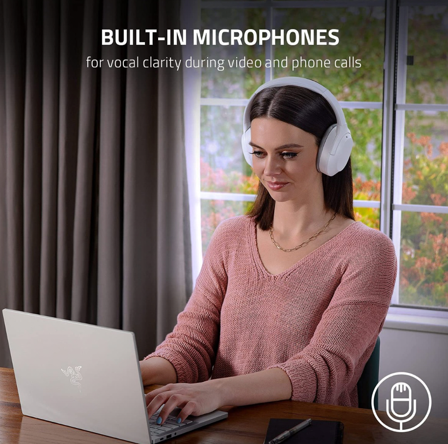 Audifonos Bluetooth Razer Opus X Anc Cancel Ruido Activa Rosado – imagen 4