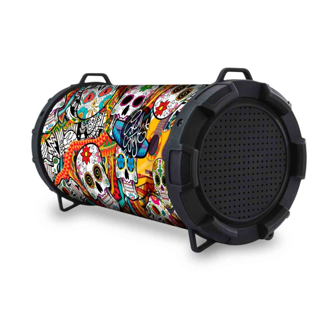 Parlante Bluetooth Zukabass Aux Mp3 Fm Microlab Skull – imagen 3