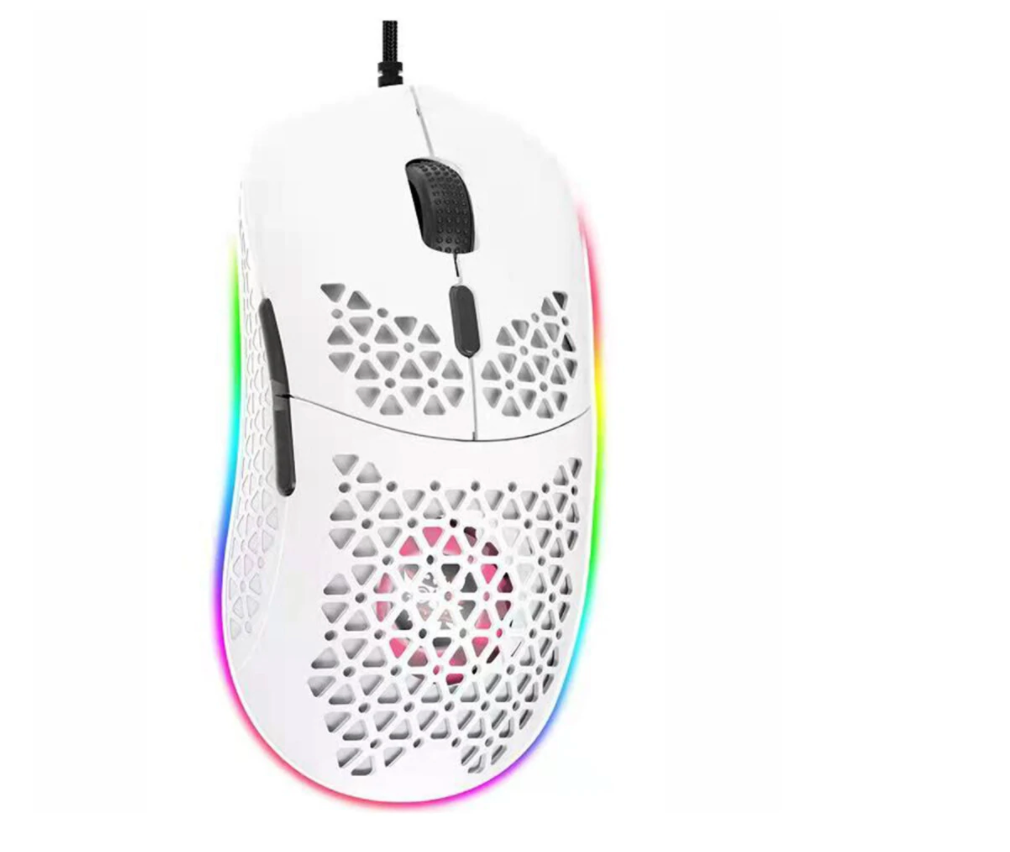 Mouse Gamer Onikuma Cw911 Rgb Ventilación Blanco – imagen 2