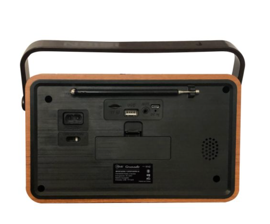 Radio Portatil Bluetooth Retro Grosseto Microlab Cafe – imagen 2