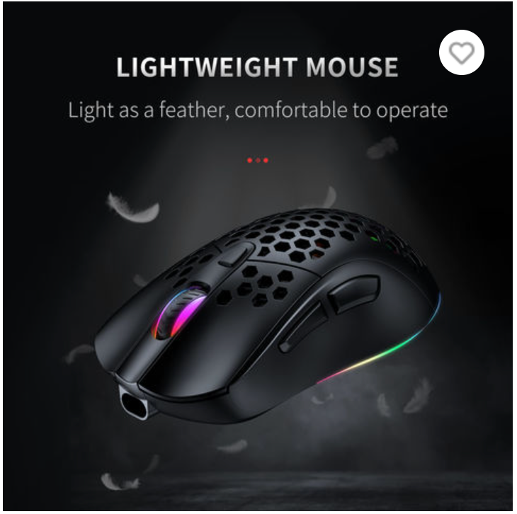 Mouse Gamer Onikuma Cw906 Inalámbrico Rgb Negro – imagen 2
