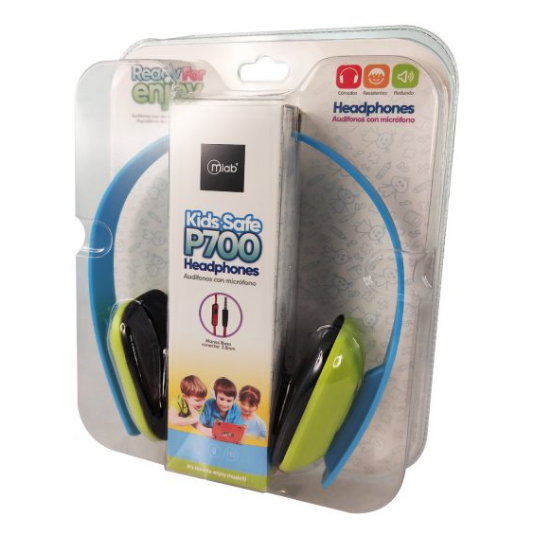 Audífonos Para Niños Microlab P700 Celeste – imagen 4