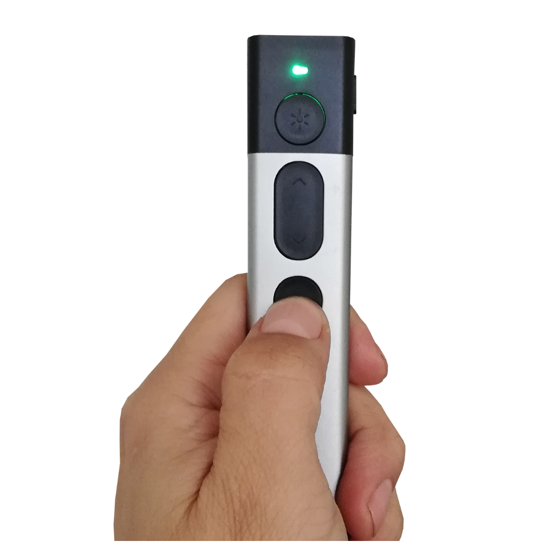 Presentador Inalámbrica Laser Metallic Pointer R600 Gris – imagen 5