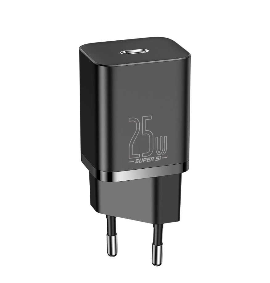 Cargador Baseus Super Si 25w Carga Rapida + Cable Tipo C Negro – imagen 5