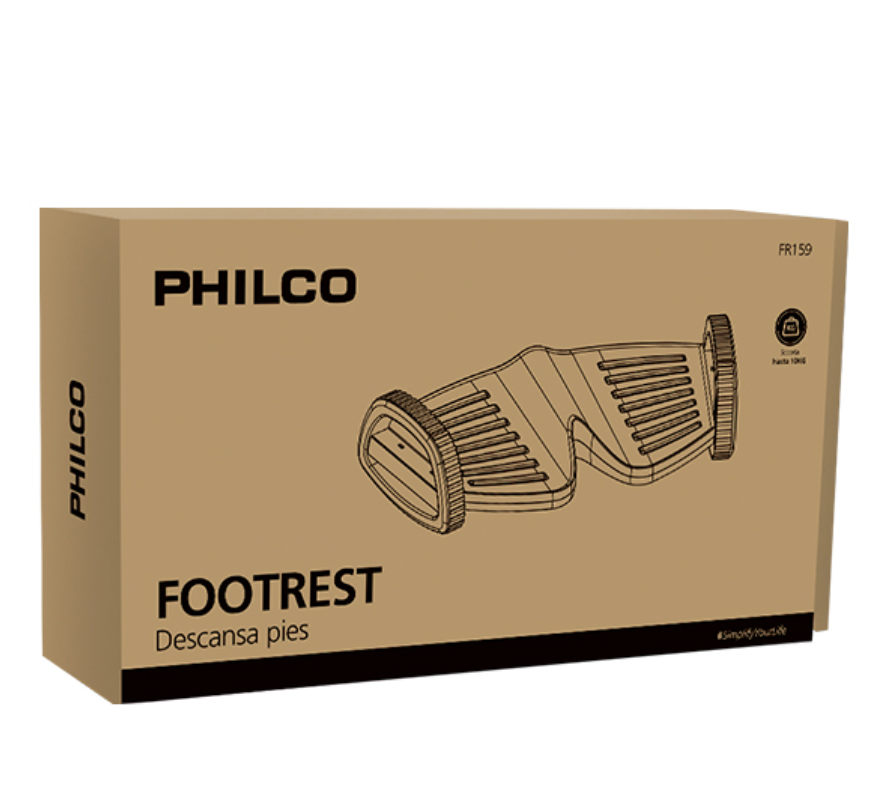Apoya Descansa Pies Escritorio Ajustable Oscilante Philco – imagen 2
