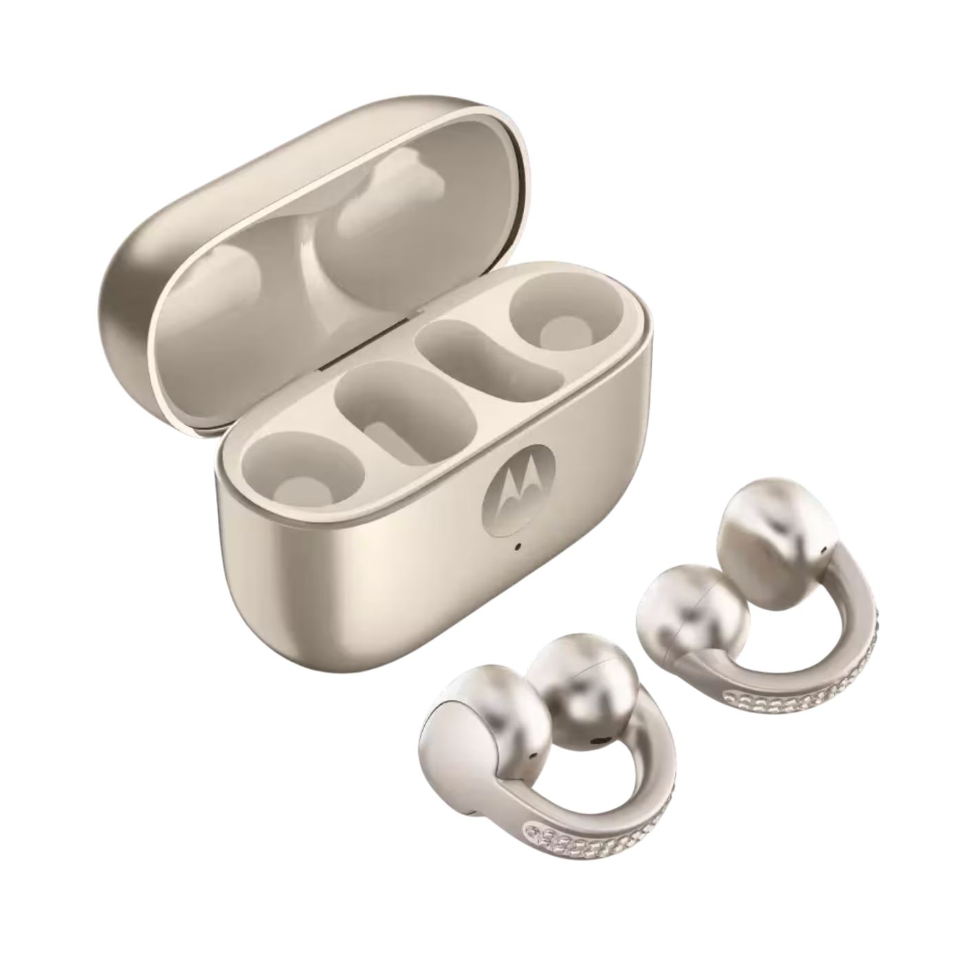 Audifonos Bluetooth Motorola Moto Buds Loop By Swarovski Dorado