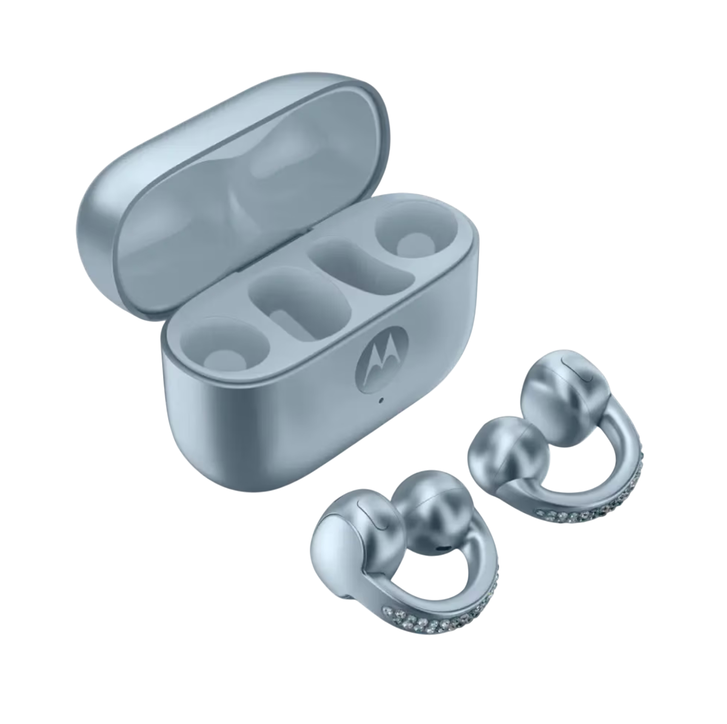 Audifonos Bluetooth Motorola Moto Buds Loop By Swarovski Azul