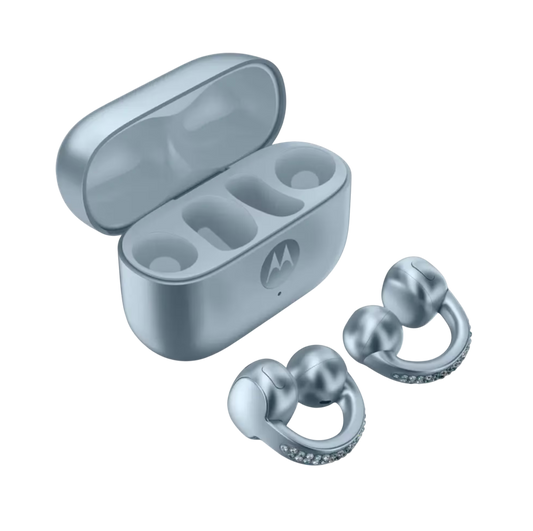Audifonos Bluetooth Motorola Moto Buds Loop By Swarovski Azul