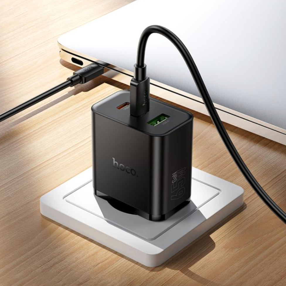 Cargador Carga Rapida Hoco N75 de 65w Negro – imagen 3