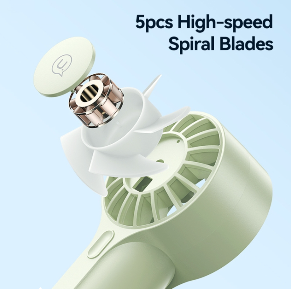 Mini Ventilador De Mano Usams Zb288 Portatil Rosa – imagen 4