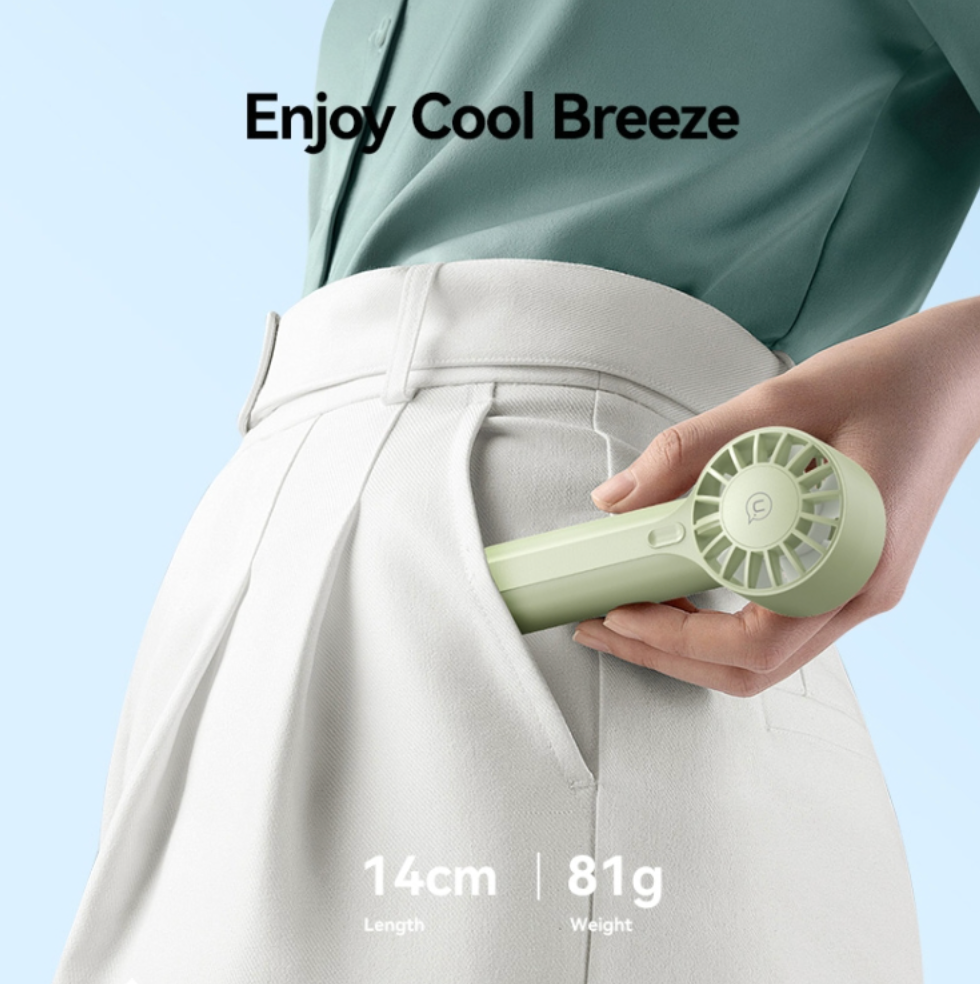 Mini Ventilador De Mano Usams Zb288 Portatil Rosa – imagen 3