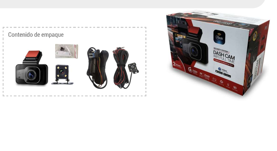 Camara De Auto Mlab 9611 Wifi Dash Cam Full Hd 1080p Negro – imagen 3