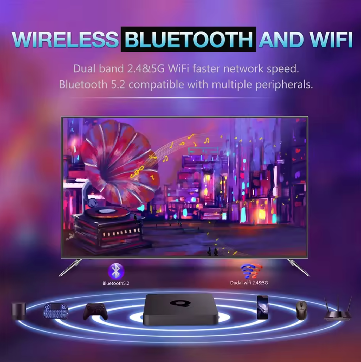 Android TV Box Android 14.0 Q1 8k 128 Gb + 8 gb Ram Negro – imagen 6