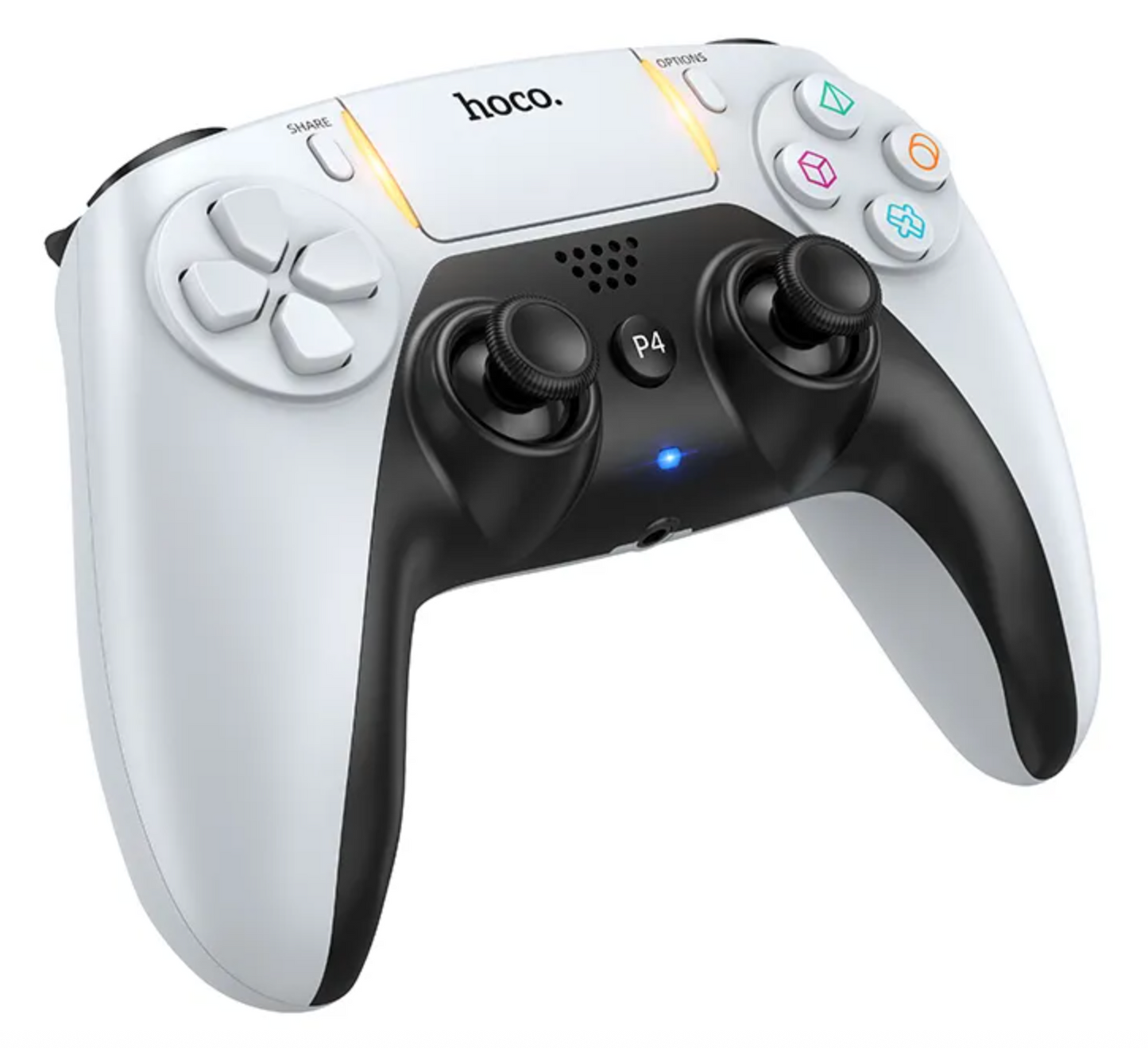 Control Joystick Inalambrico Hoco Ga1 Para Ps4 Ps5 y Pc Blanco – imagen 3