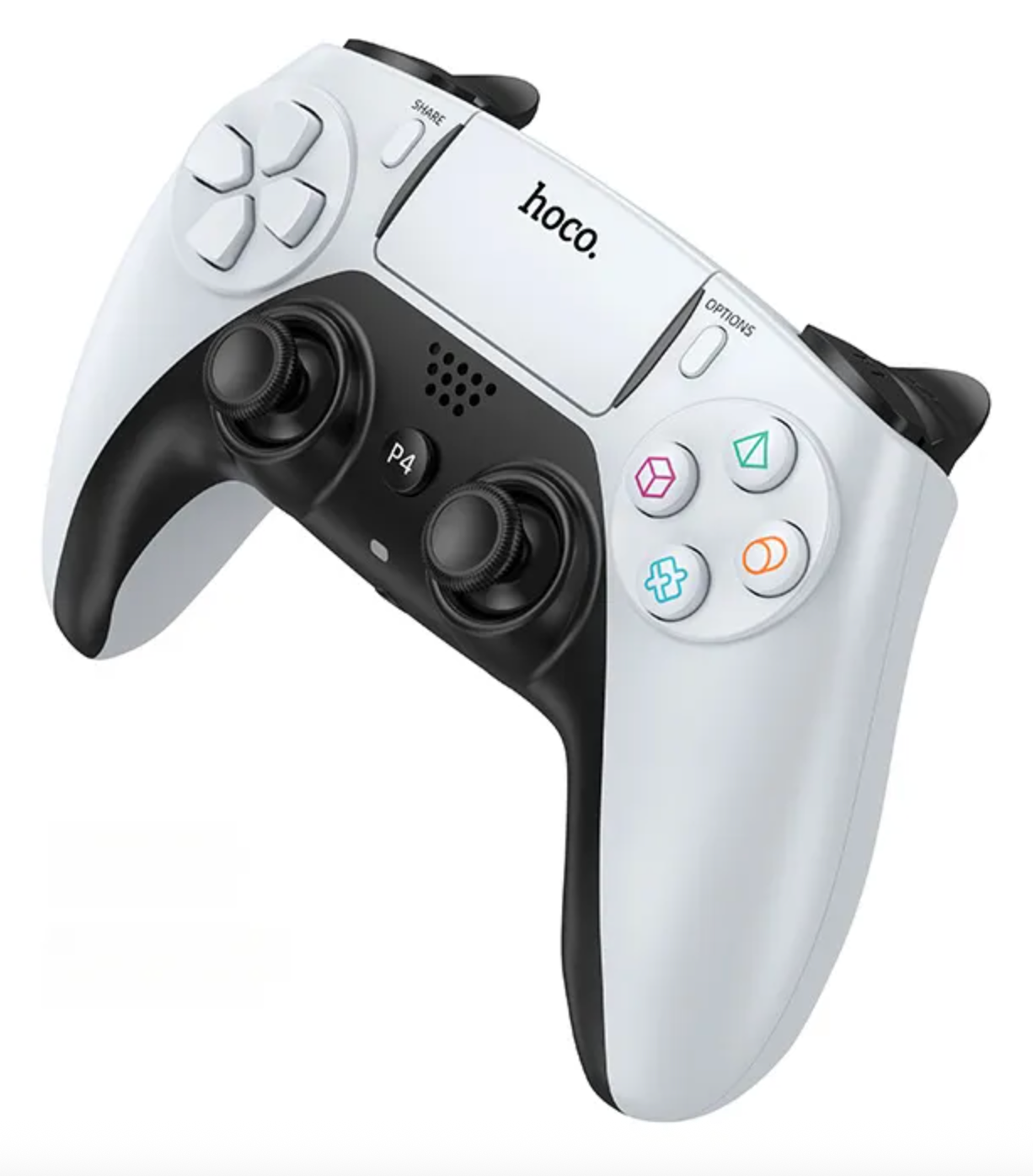 Control Joystick Inalambrico Hoco Ga1 Para Ps4 Ps5 y Pc Blanco – imagen 2