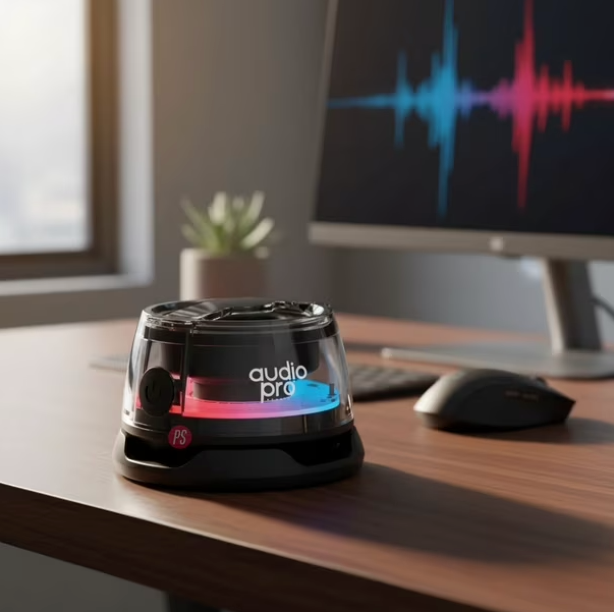 Parlante Mini Bluetooth Audiopro Rgb 5w Ap02117 Negro – imagen 2