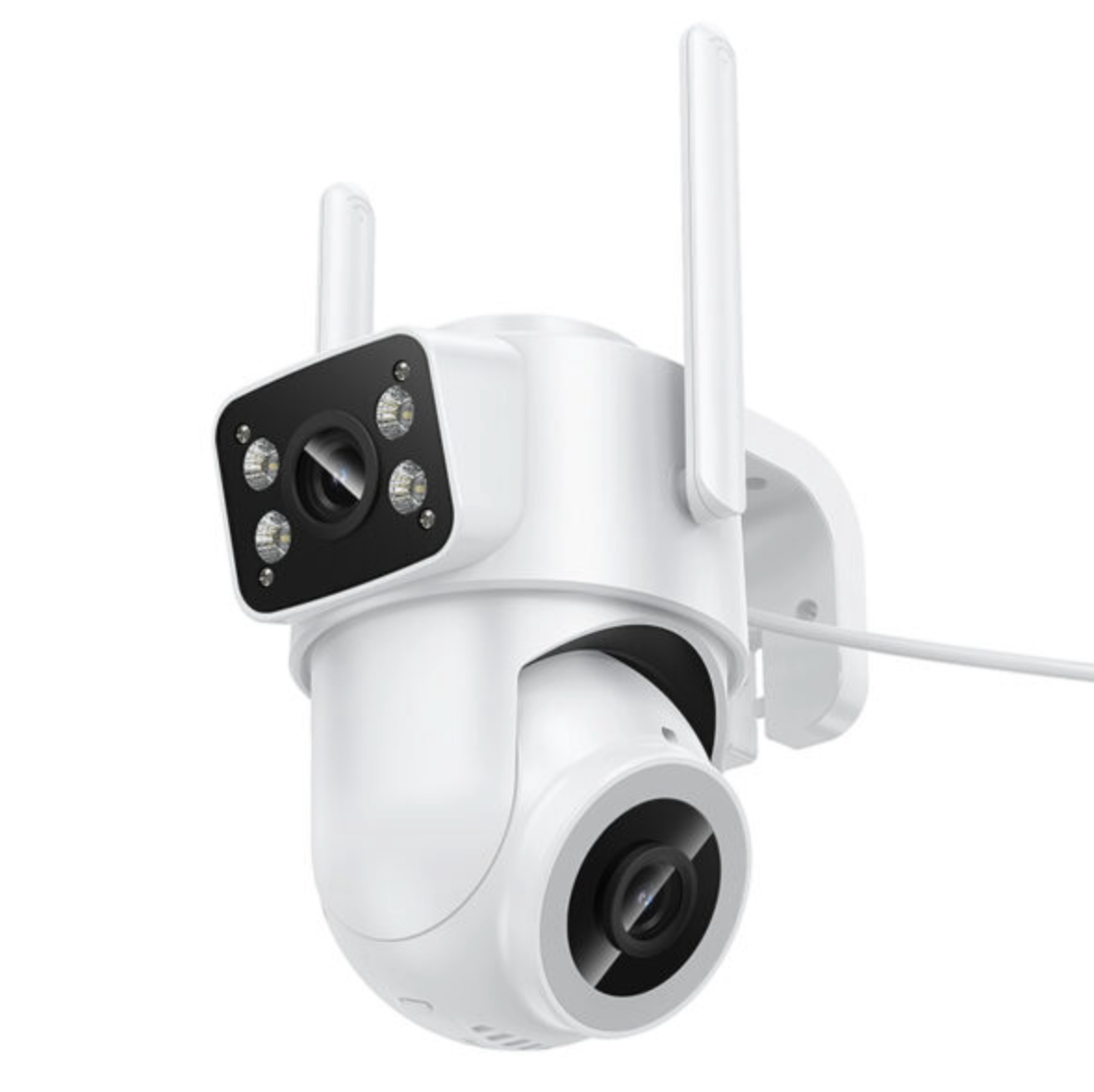 Cámara Dual Seguridad Exterior Hoco D9 Hd Blanco – imagen 3