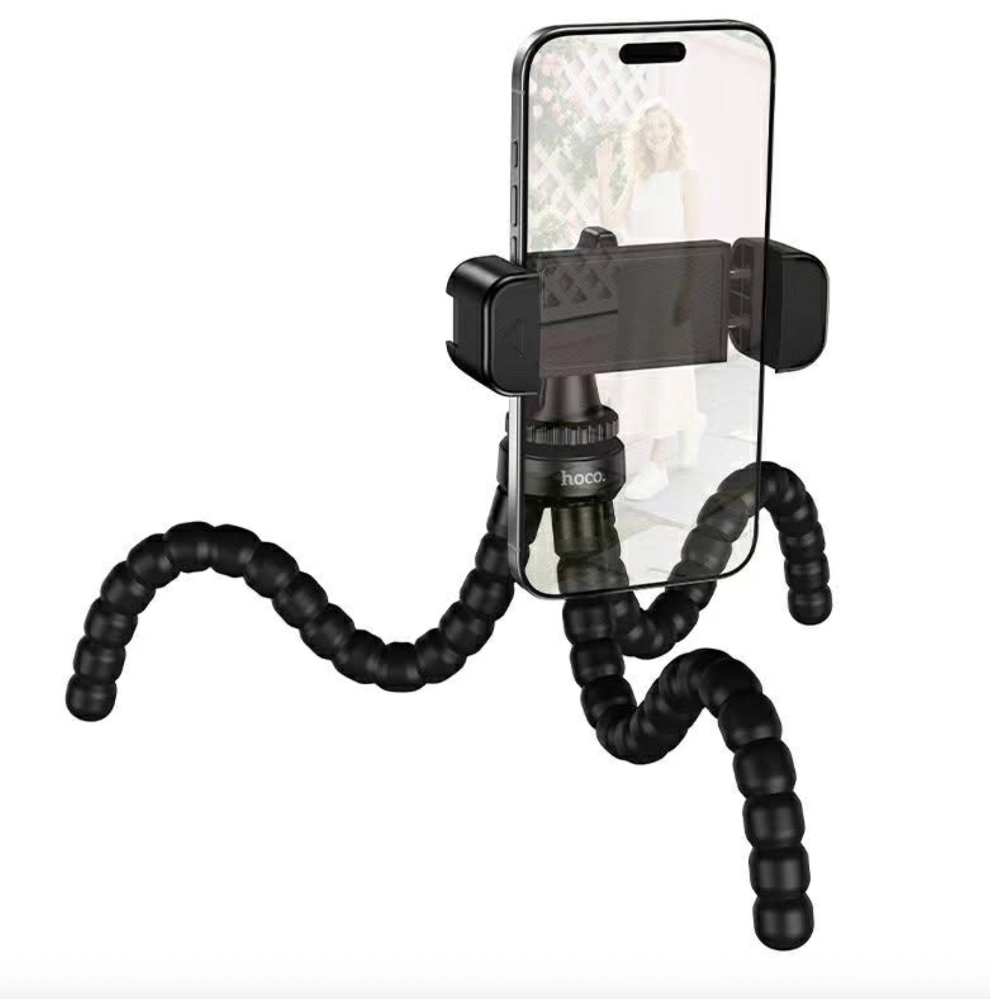 Soporte Tipo Pulpo 360 Flexible Hoco H101 Negro – imagen 2