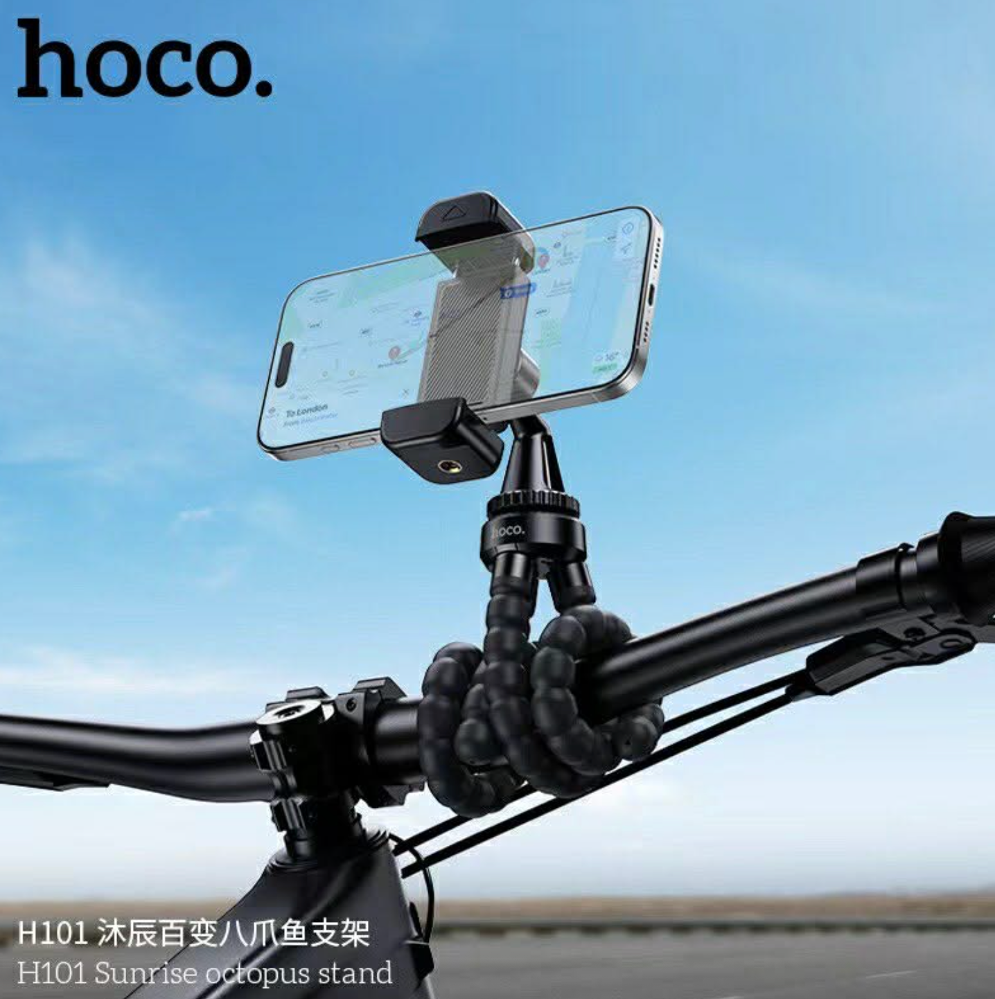 Soporte Tipo Pulpo 360 Flexible Hoco H101 Negro – imagen 3