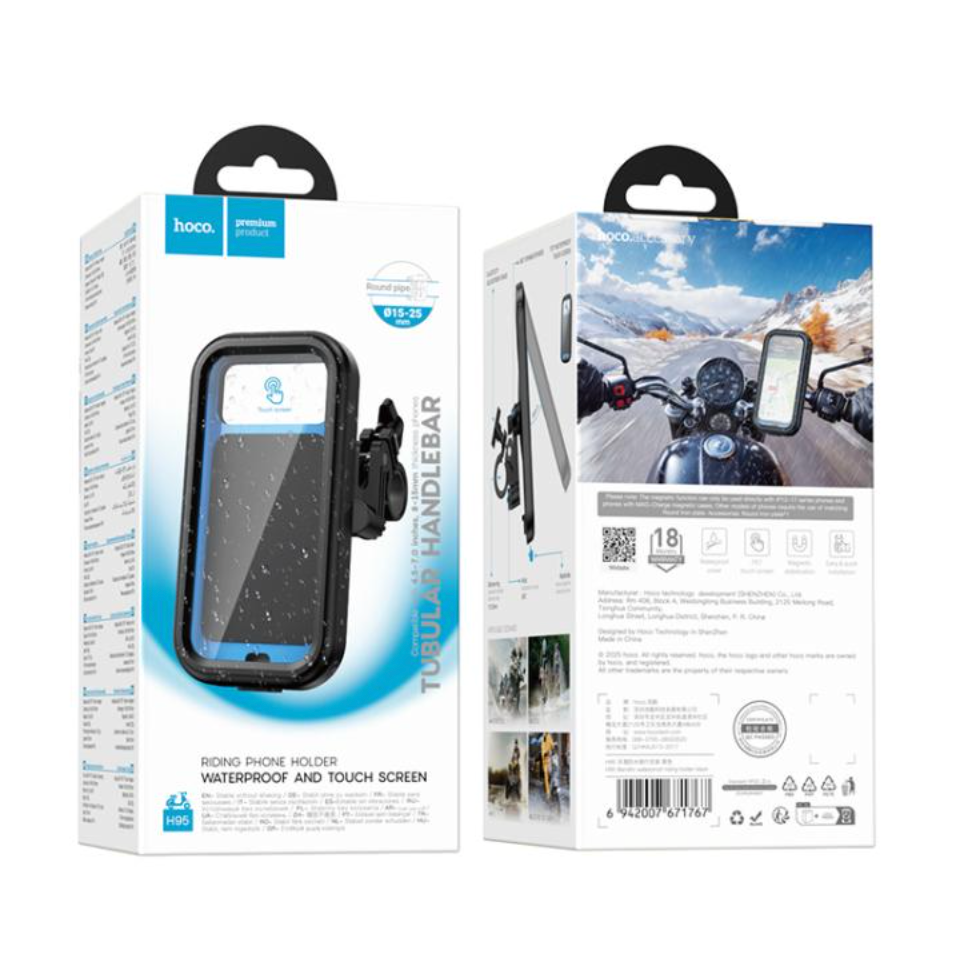 Soporte De Moto Y Bicicleta Hoco H95 Impermeable Negro – imagen 2