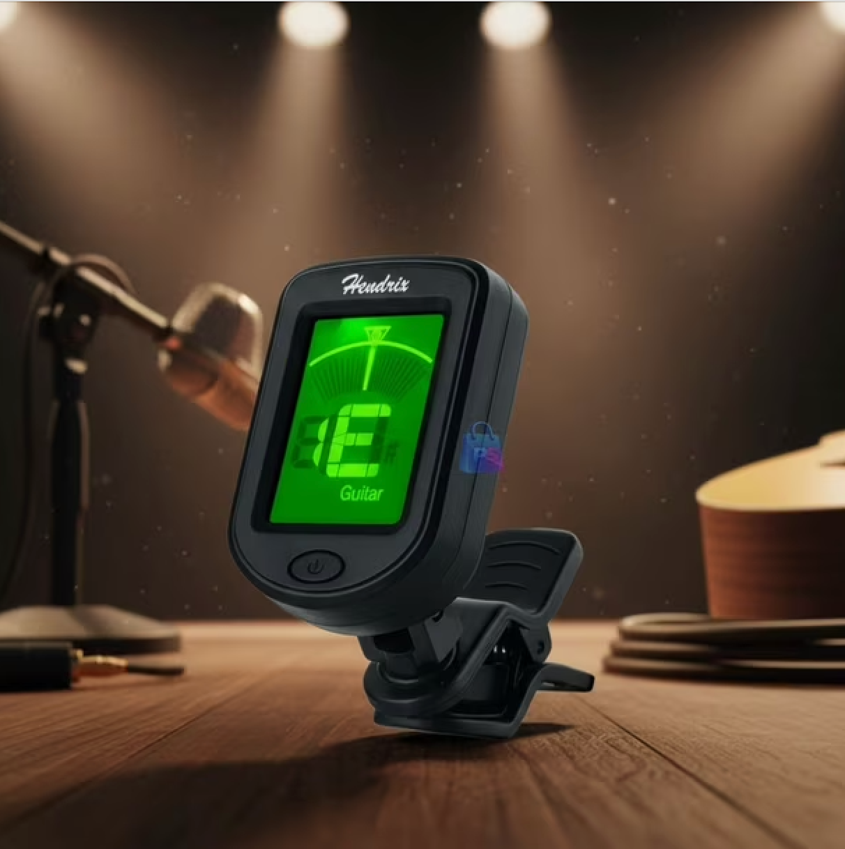 Afinador Digital Hendrix Mt-440 Clip Cromatico 440Hz Guitarra Negro – imagen 2