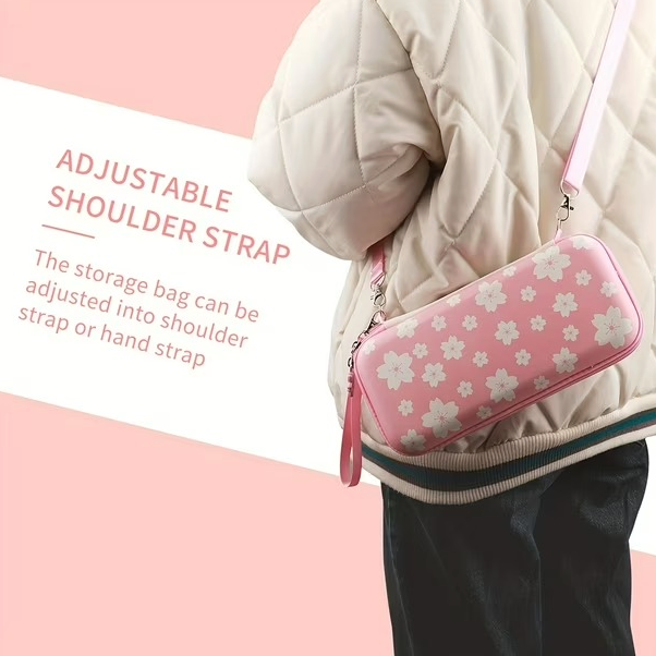 Bolso Estuche Protector Para Nintendo Switch / Oled Dual Rosa